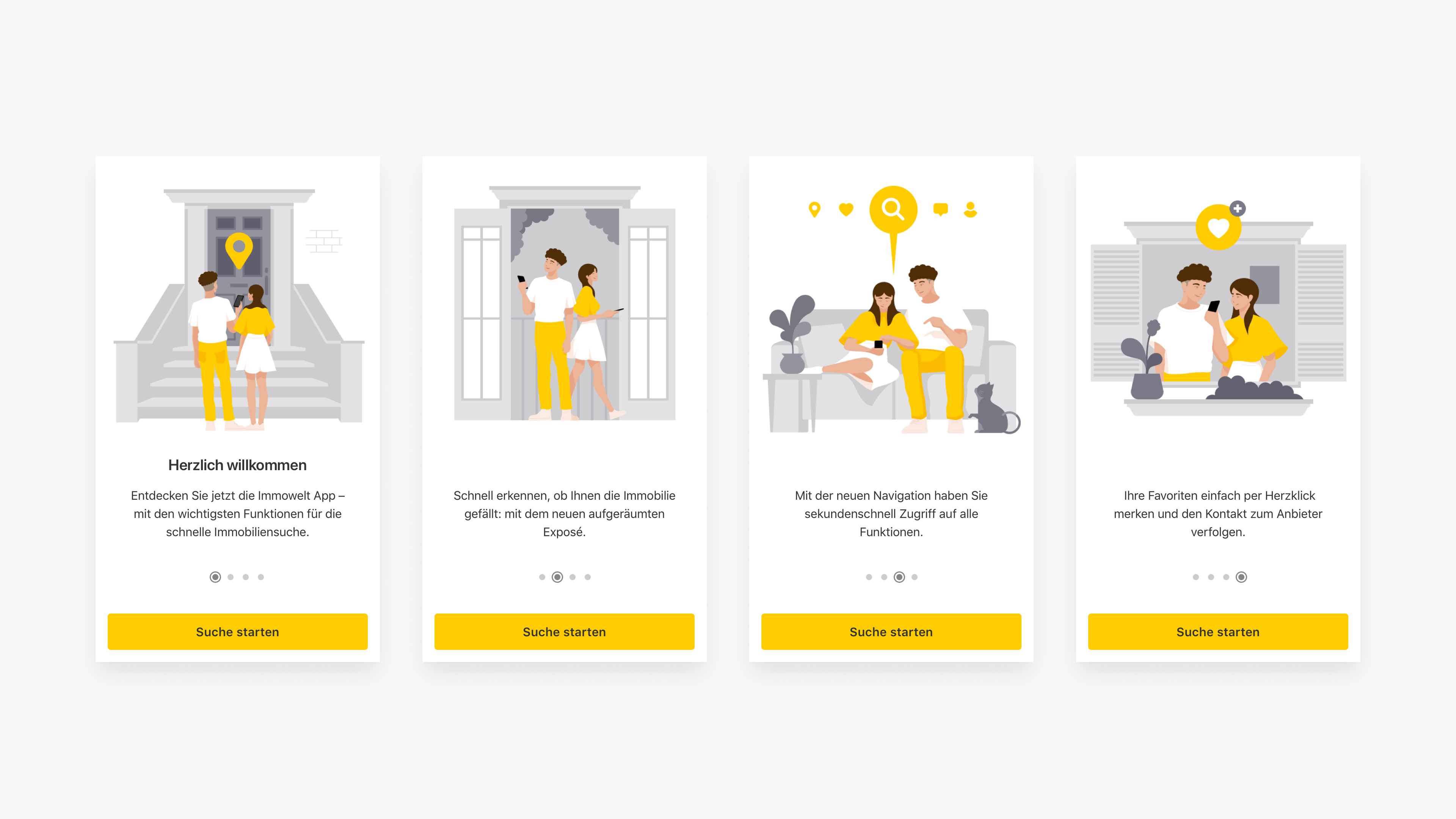 Onboarding immowelt App