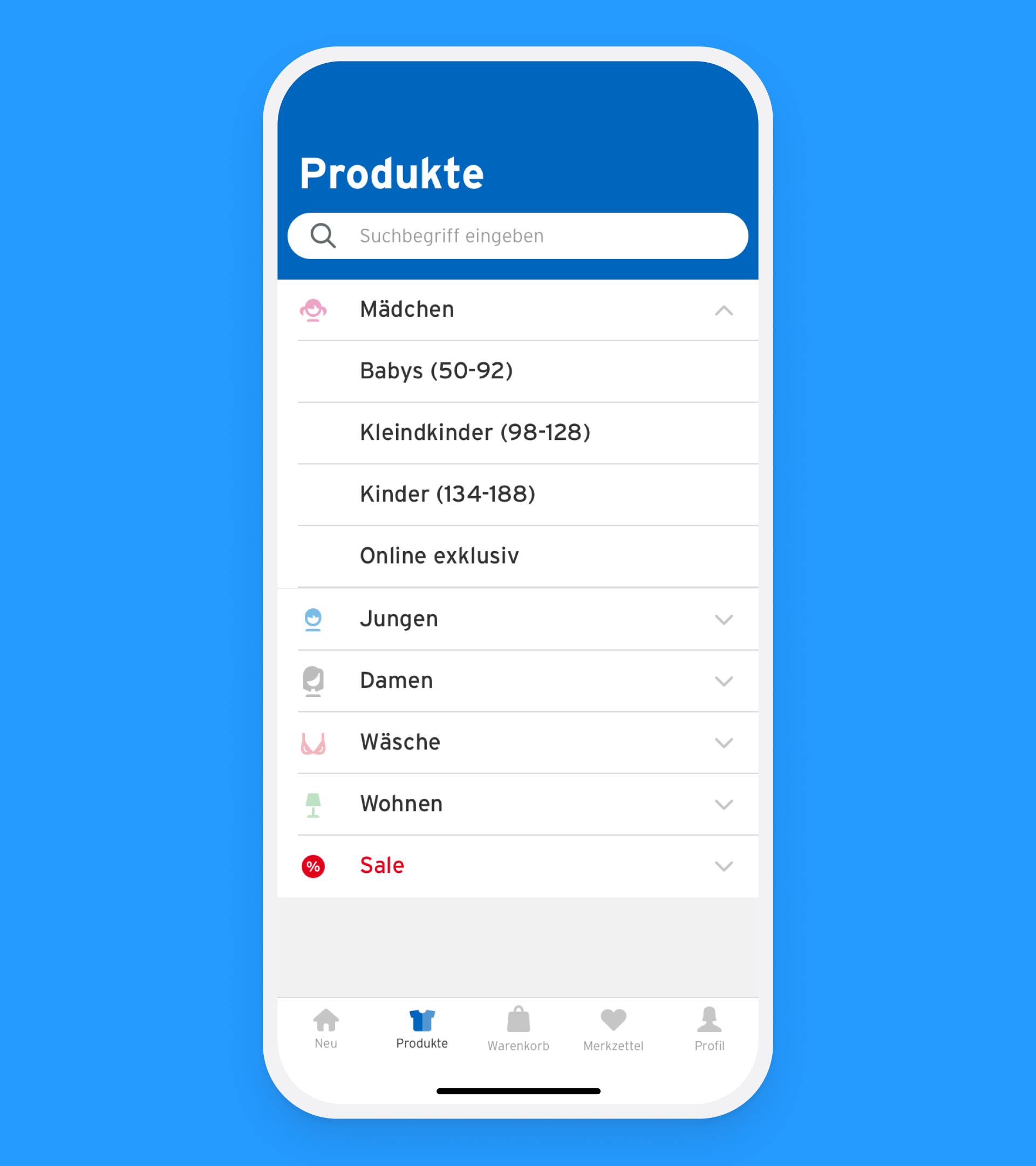 Ernstings App Products